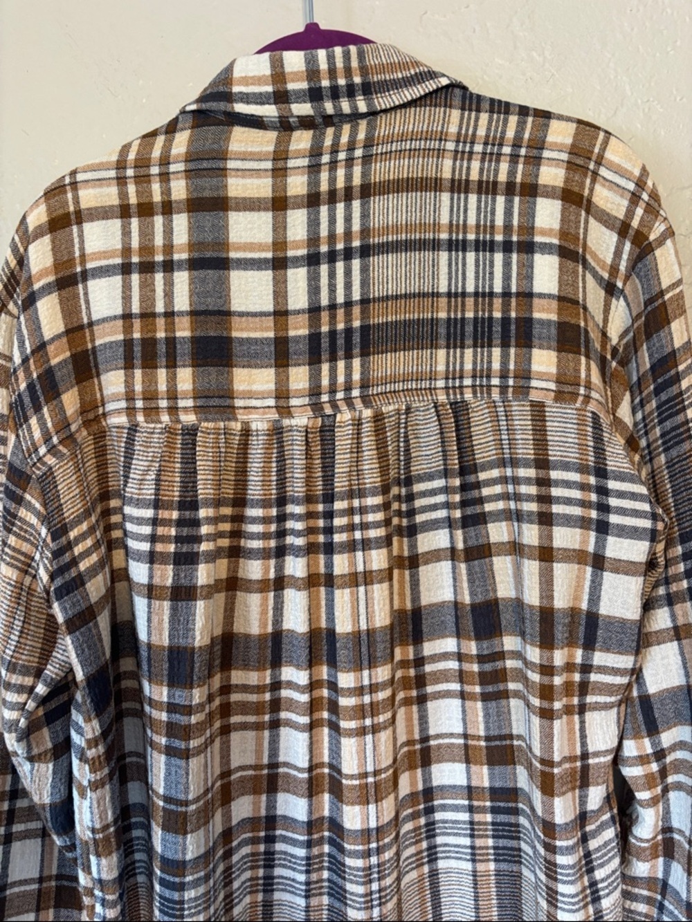Anthropologie Pilcro The Hadley Relaxed Button Down Plaid Shirt S - Picture 9 of 10